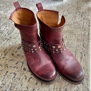 COPY - Frye Leather Stud Booties - Veronica